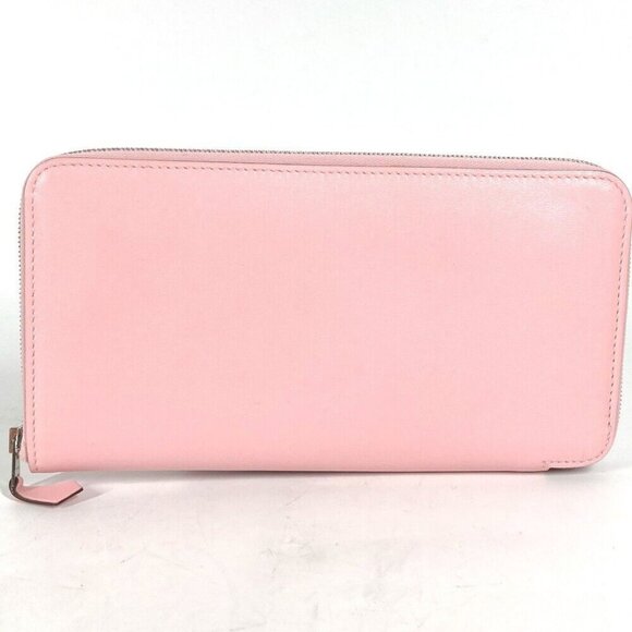 HERMES Long wallet Azap Long Zip Around Long Wallet Swift pink Unused - Picture 1 of 14